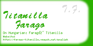 titanilla farago business card